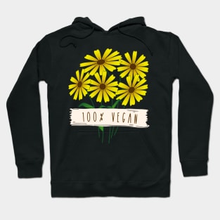 100% Vegan Yellow Hoodie